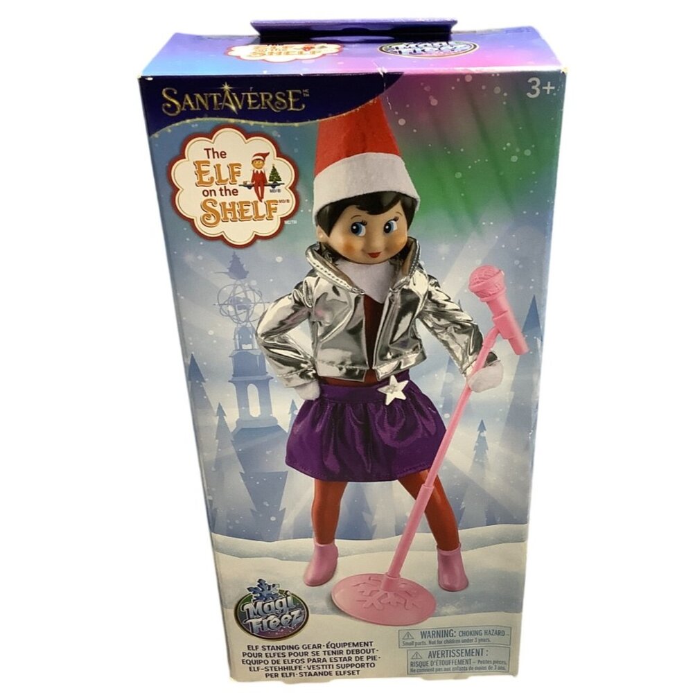 The Elf On The Shelf Polar Pop Star Set With Magi Freez Standing Gear